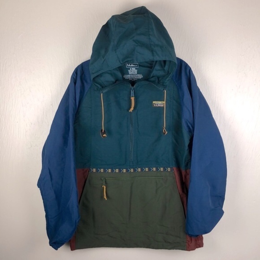 LL Bean Men’s Colorblock Quarter Zip Jacket - Picture 2 of 7